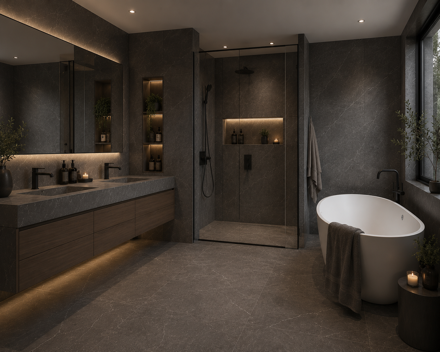 Shale Ash Natural Stone Porcelain Tile