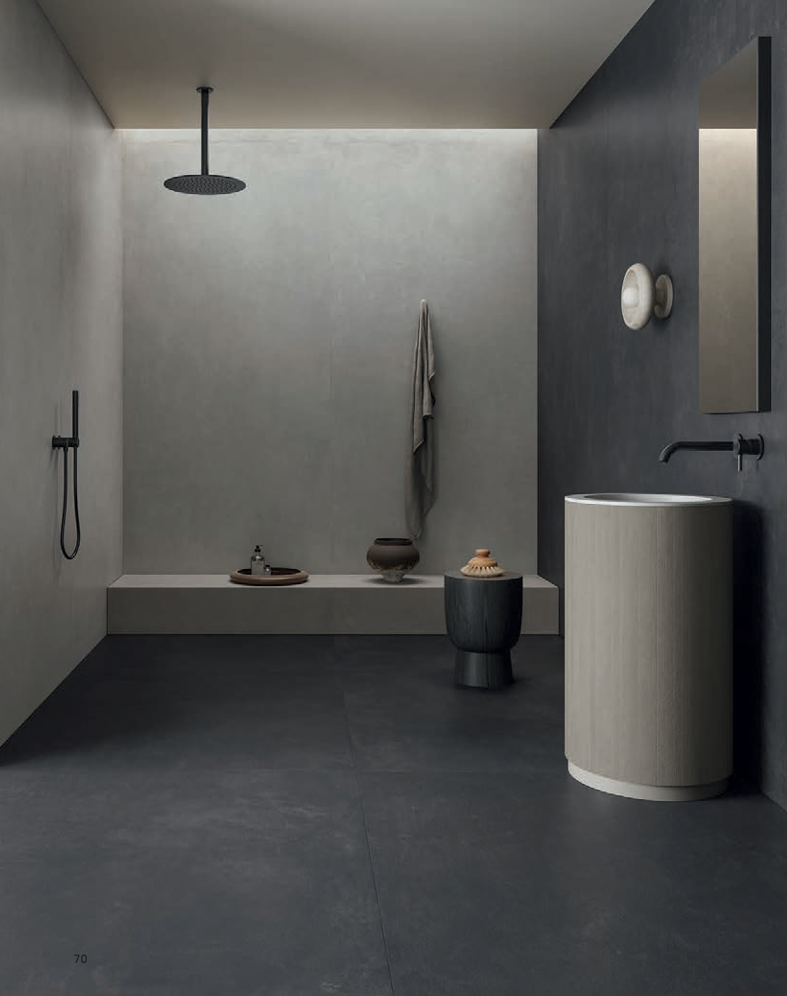 Concrete Smoke Porcelain Concrete Look Tile