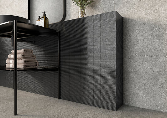 Murano Black Subway Tile