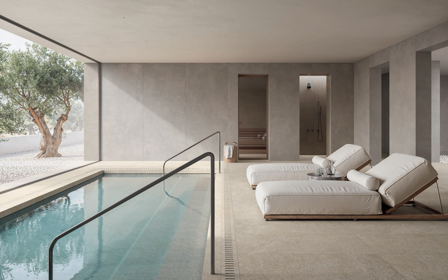 Concrete Taupe Porcelain Concrete Look Tile