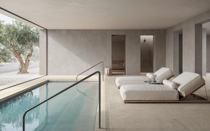 Concrete Taupe Porcelain Concrete Look Tile