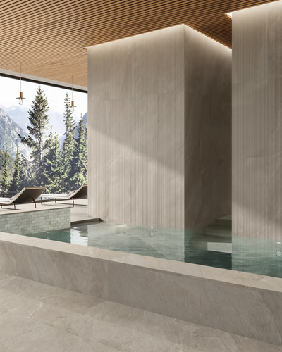 Shale Taupe Stone Look Porcelain Tile
