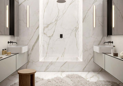 Marble Touch Calacatta Top Marble Look Porcelain Look Tile