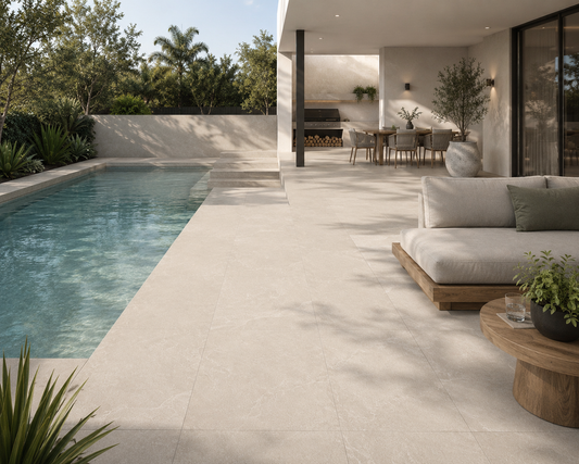Limestone White Natural Stone Porcelain Tile