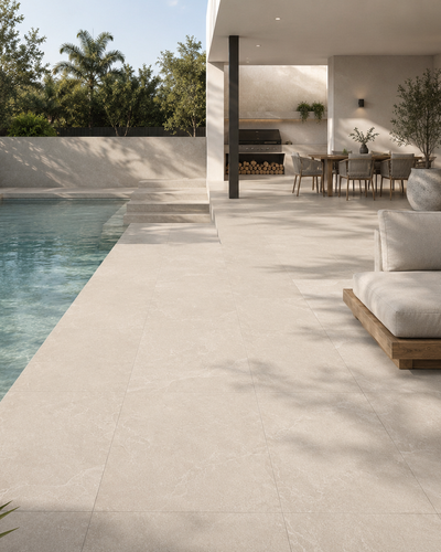 Limestone White Natural Stone Porcelain Tile