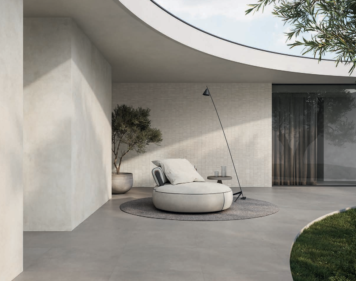 Concrete Smoke Porcelain Concrete Look Tile