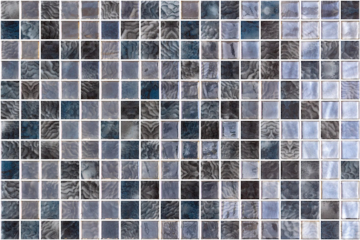 Aqualuxe Arrecife Iridis Grey Mosaic Tile