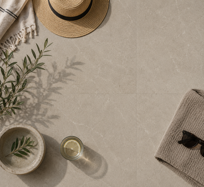Natural Flax Stone Look Porcelain Tile
