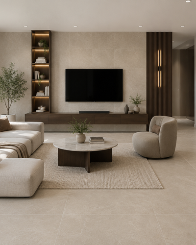 Limestone Beige Natural Stone Porcelain Tile
