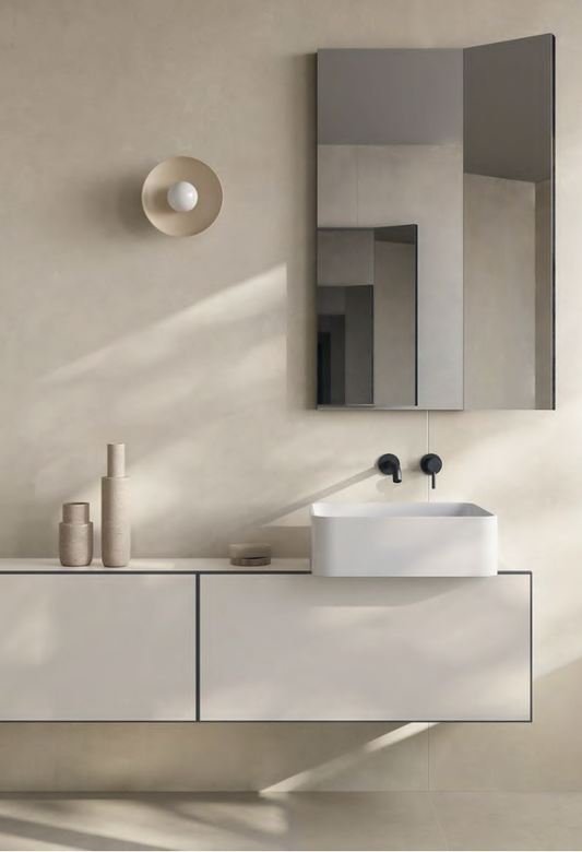 Cementi Beige Concrete Look Porcelain Tile