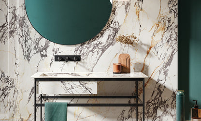 Porceluxe Corchia Gold Marble Look Porcelain Slab