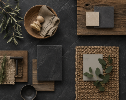 Shale Dark Natural Stone Porcelain Tile