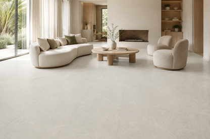 Natural White Stone Look Porcelain Tile