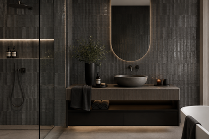 Home Licorice Subway Tile