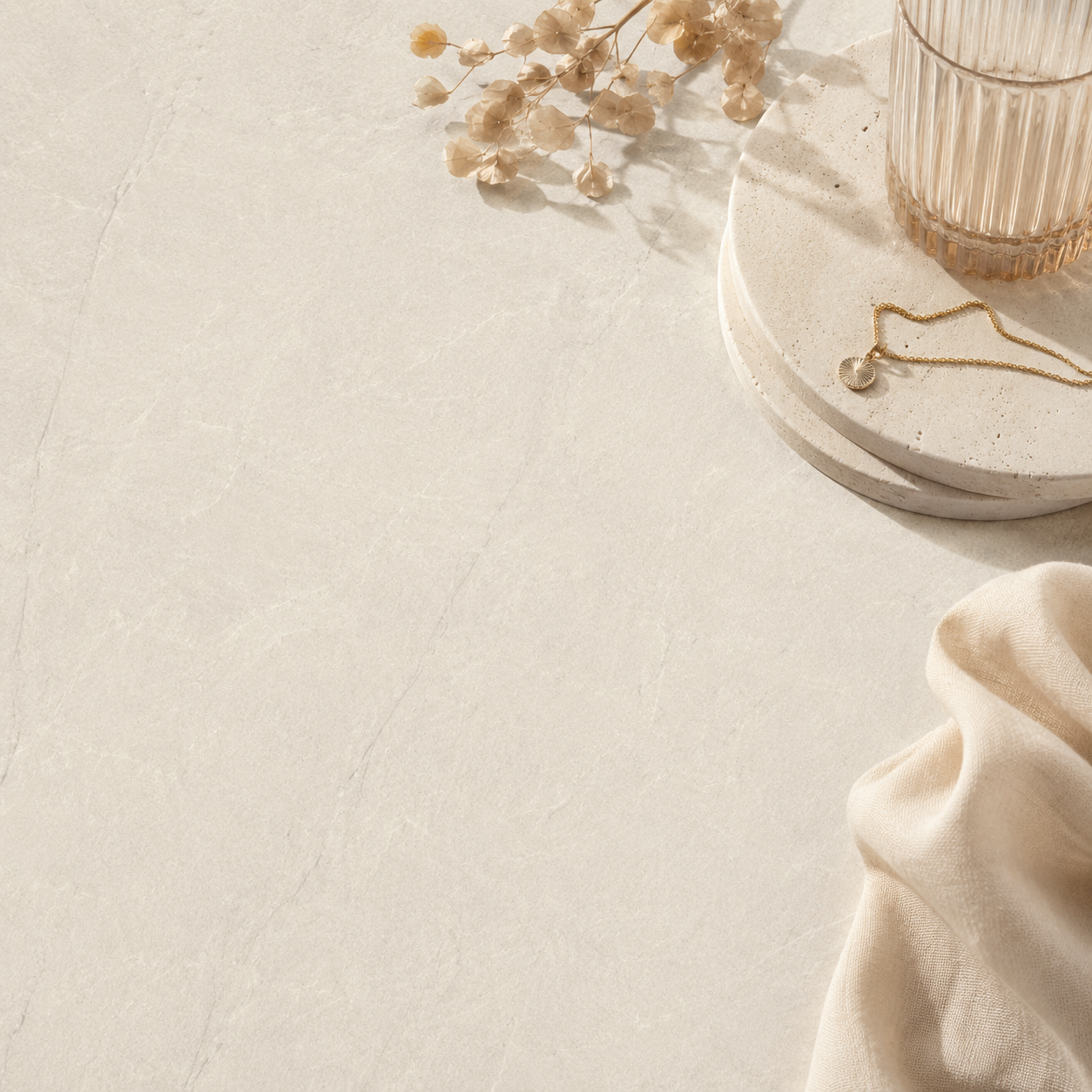Mythe White Natural Stone Porcelain Tile