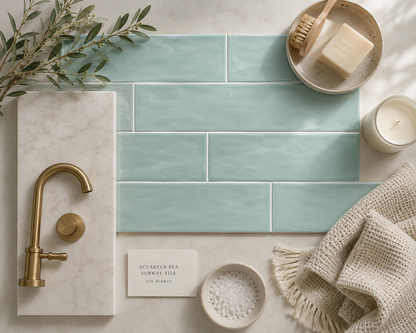 Acuarela Sea Decorative Tile