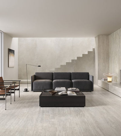 Travertini Grigio Vein Cut Natural Stone Porcelain Tile