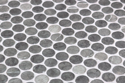 Aqualuxe Penny Grafito Matte Mosaic Tile