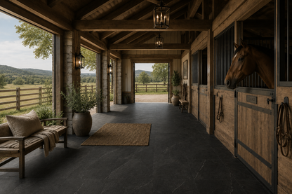 Shale Dark Natural Stone Porcelain Tile