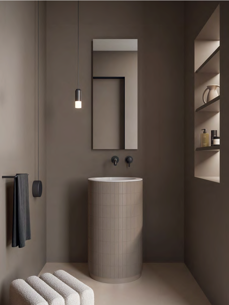 Nuances Marrone Concrete Look Porcelain Tile