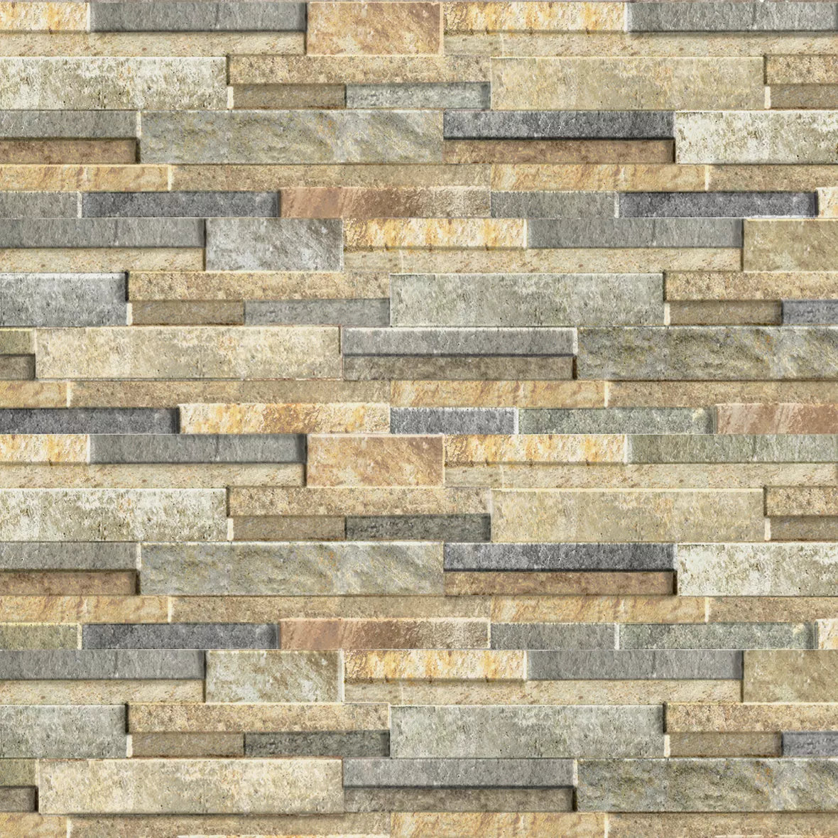 Quarzo Series Gold Stone Cladding Look Decorative Tile